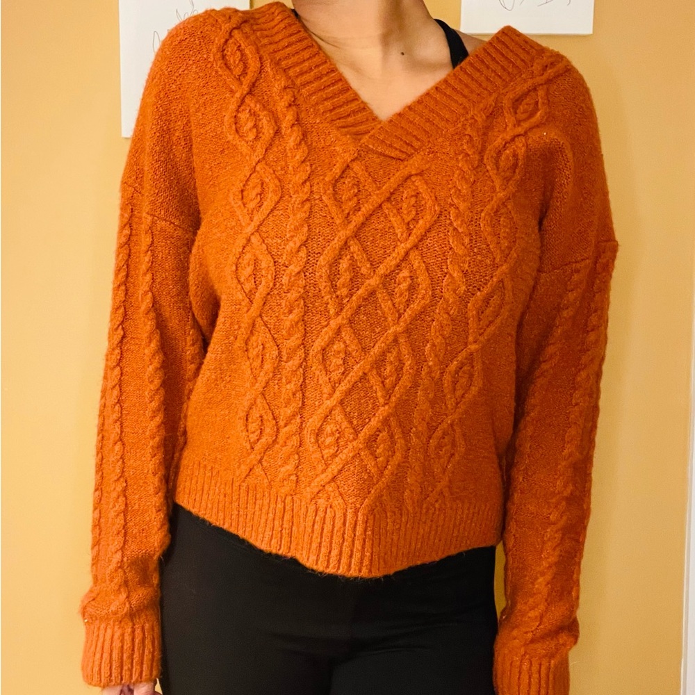 Oversized Autumn-Colored Sweater